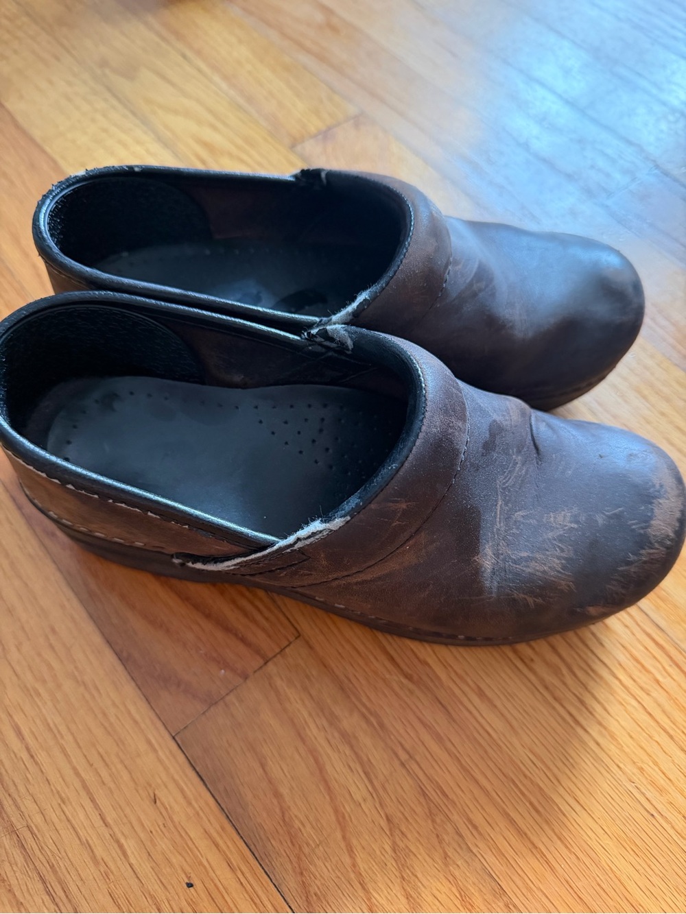 Dansko Brown Leather Women's Clogs